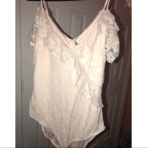 Light pink lace bodysuit